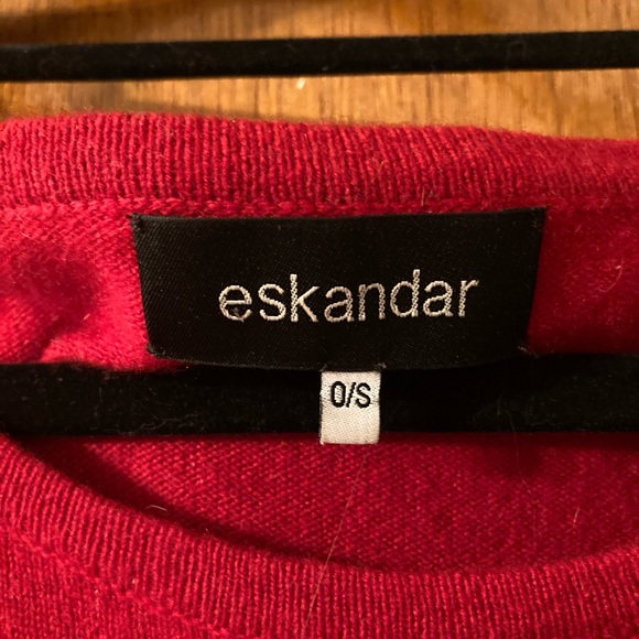 Eskandar red cashmere sweater - Picture 2 of 6